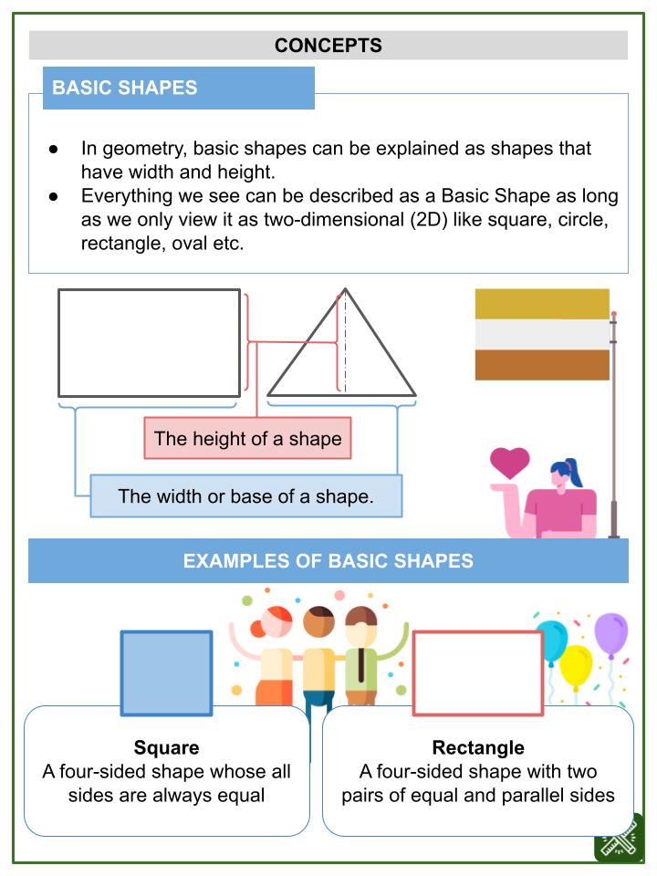 Basic Shapes (International Day of PWD's Themed) Worksheets