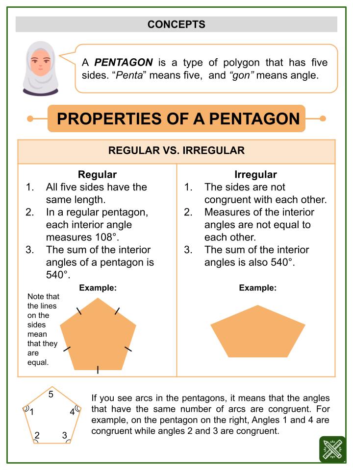 Pentagon (Human Rights Day Themed) Worksheets