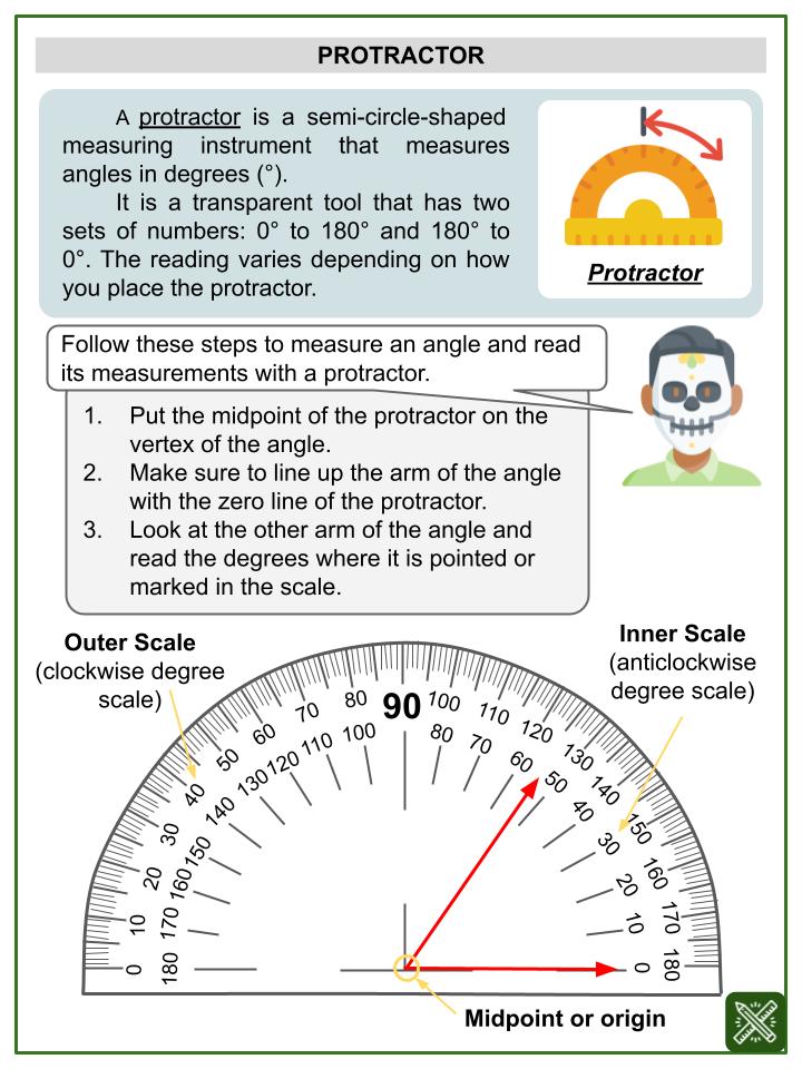 Protractor (Day of the Dead Themed) Worksheets